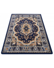 Granatowy prostokątny dywan do salonu - Malkin