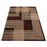 Brązowy dywan z kremowym wzorem - Gertis