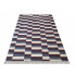 Granatowy dywan w kratke Aknala 3X