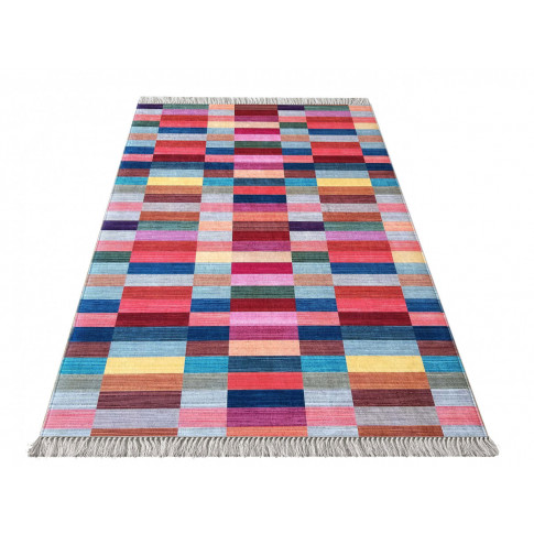 Kolorowy dywan do przedpokoju Aknala 3X min