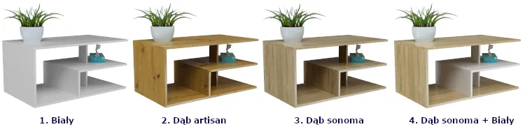 Produkt Minimalistyczna ława w kolorze dąb artisan - Agax - zdjęcie numer 3