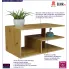 Minimalistyczna ława w kolorze dąb artisan Sorgus