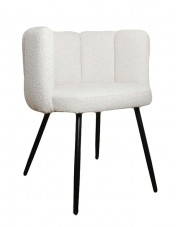 Białe krzesło miękkie - Fuzzy w sklepie Edinos.pl