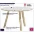 Fotografia Okrągły stolik kawowy Ivos 2X - biały z kategorii Ławy i stoliki