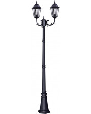 Czarna klasyczna stojąca lampa ogrodowa retro - S350-Tirma
