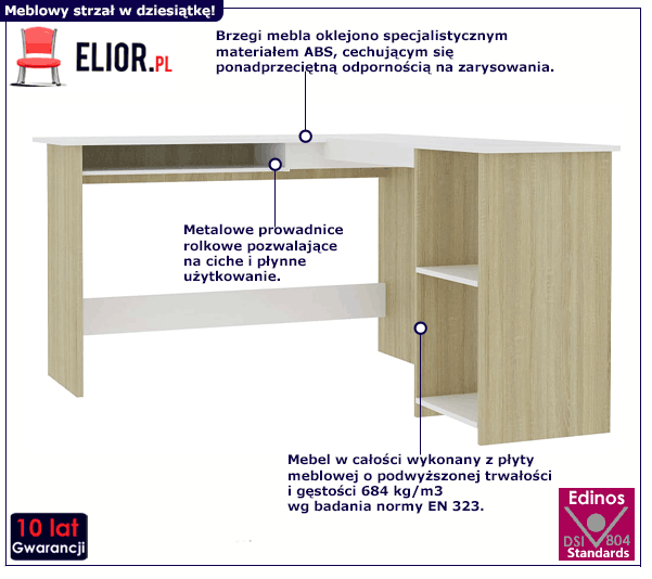 Nowoczesne biurko Lorenza 3X