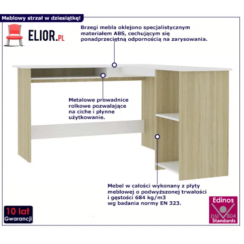 Nowoczesne biurko Merfis 3X