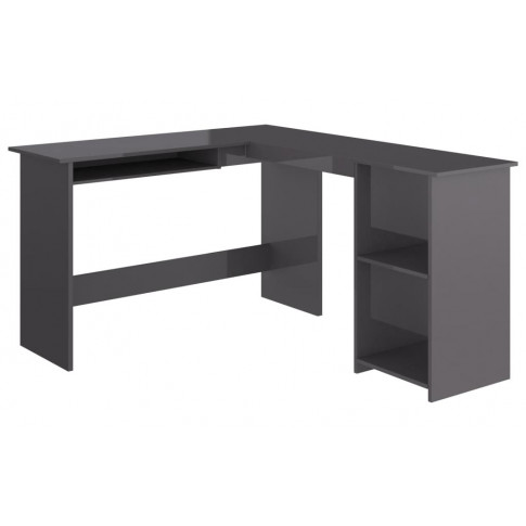 Szare biurko minimalistyczne 