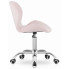 Różowe pikowane krzesło obrotowe Renes 4X