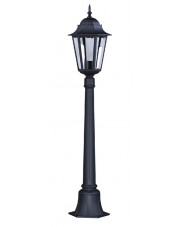 Czarna stojąca lampa ogrodowa klasyczna słupek - S351-Tirma w sklepie Edinos.pl