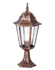 Czarno-złota niska lampa do ogrodu retro - S352-Tirma w sklepie Edinos.pl