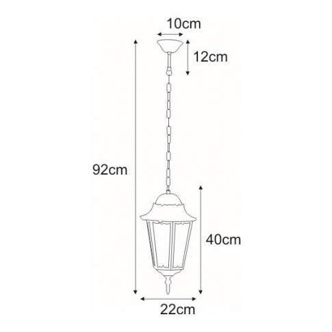 Wymiary lampy S353-Tirma