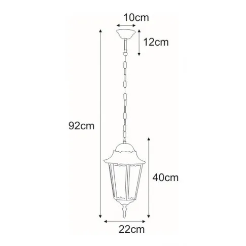 Wymiary lampy S353-Tirma