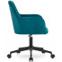 Nowoczesne zielone welurowe krzesło obrotowe Daiso