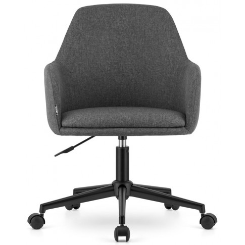Ciemnoszare designerskie krzesło obrotowe Daiso 4X
