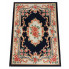 Granatowy klasyczny dywan w kwiaty Mardes