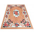 Pomarańczowy prostokątny dywan w kwiaty - Mardes