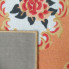 Pomarańczowy dywan perski w kwiaty Mardes