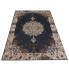 Czarny miękki prostokątny dywan Pristo