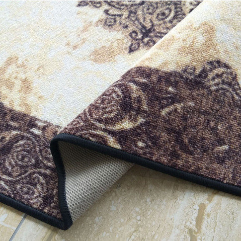 Brązowy turecki dywan do salonu Pristo