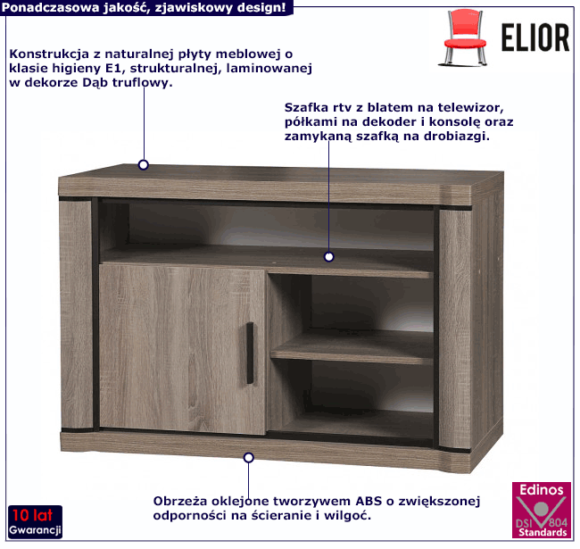 Szafka RTV dąb truflowy Rectano 13X