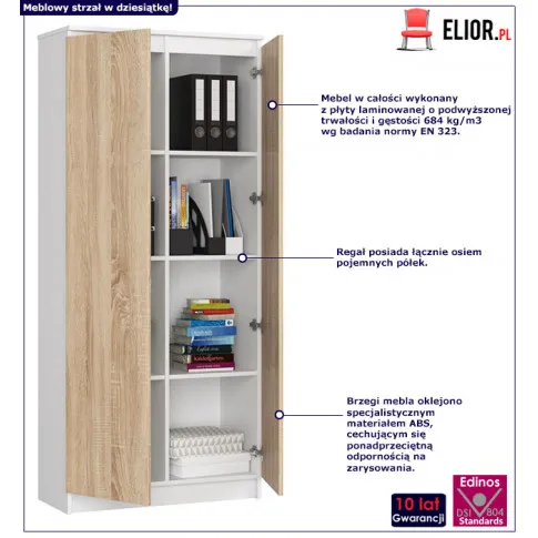 Regał z półkami Ornaro