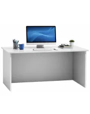 Białe młodzieżowe nowoczesne biurko - Hirell w sklepie Edinos.pl