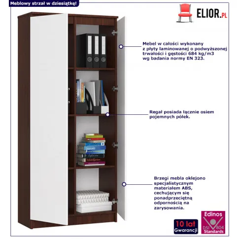 Regał z półkami Ornaro