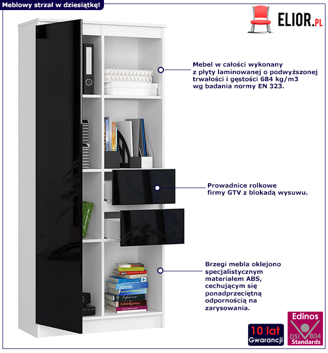 Regał na książki Vasco 4X