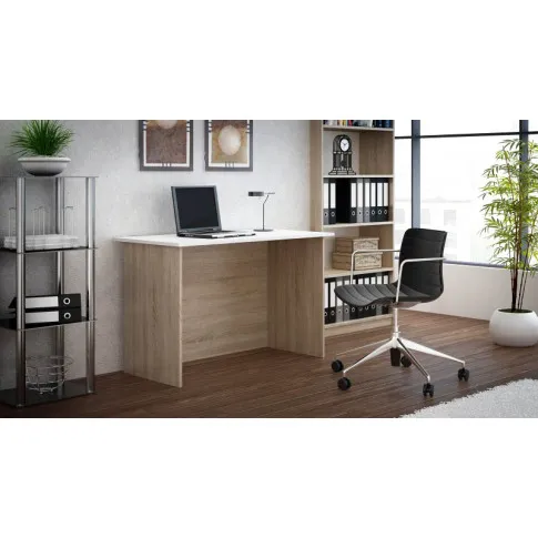 Zdjęcie biurko dziecięce białe, dąb sonoma Hirell | Edinos.pl