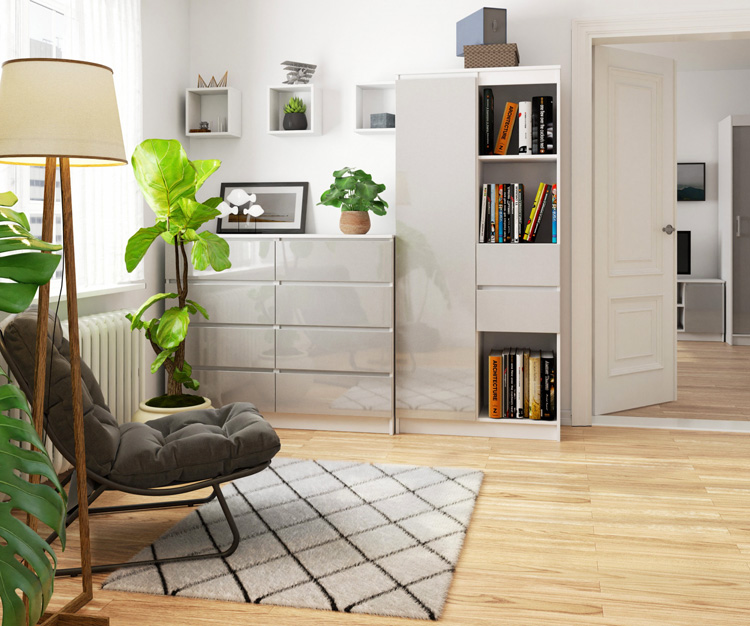 Minimalistyczny regał Vasco 4X