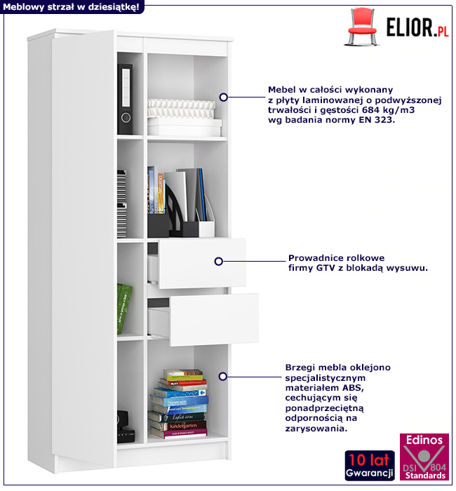 Skandynawski regał Vasco 4X