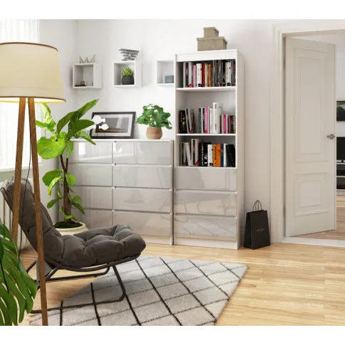 nowoczesny regał do salonu Risten 4X połysk