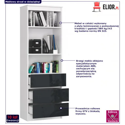 regał do lokalu usługowego Risten 4X połysk