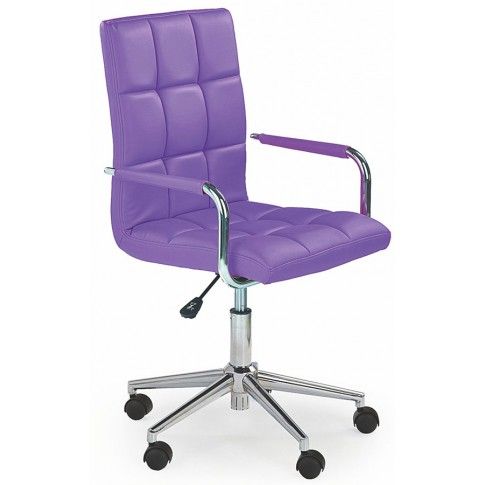 Zdjęcie produktu Fotel młodzieżowy do biurka Amber 2X - fioletowy.
