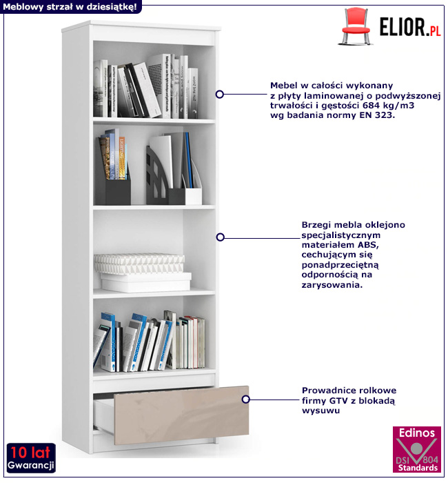 Regał z szufladą Harpos 4X