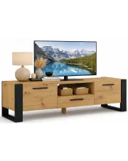 Szafka do salonu RTV dąb artisan - Everol 3X w sklepie Edinos.pl