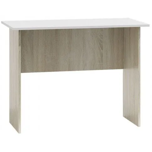 Zdjęcie produktu Biurko komputerowe Luniko - białe + dąb sonoma.