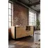 Długa komoda dąb artisan Everol 6X w salonie loft