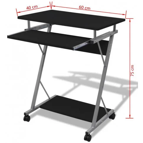 Wymiary czarnego biurka Astor