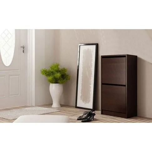 Zdjęcie szafka na buty z 2 półkami wenge Repos 2X | Edinos.pl