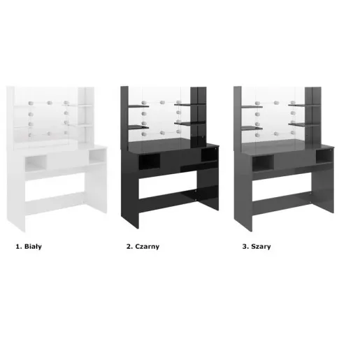 Kolory stylowej toaletki i lustrem led Soxo 4X