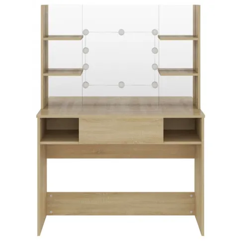 Kosmetyczne biurko z szufladą i lustrem led Soxo 3X