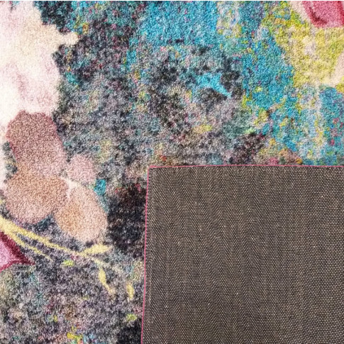 Prostokatny nowoczesny dywan w kwiaty Mildon
