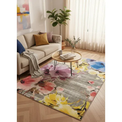 Kolorowy prostokątny miękki dywan   Aben