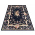 Granatowy dywan prostokątny w kwiaty - Madson