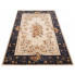 Granatowy prostokątny dywan do salonu Epris