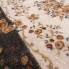 Prostokątny brązowy dywan w kwiaty Epris