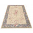 Szary prostokątny dywan w kwiaty - Epris