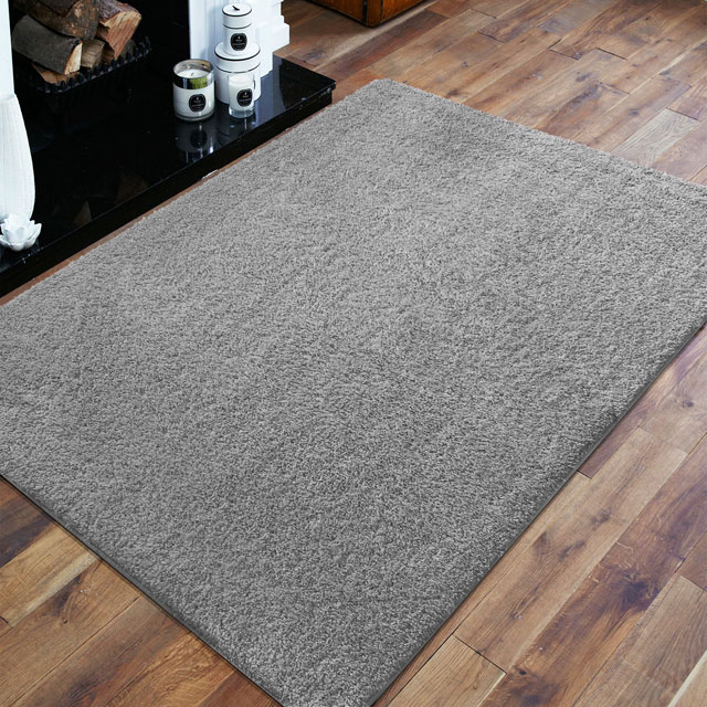 Szary antypoślizgowy dywan prostokątny Mavox